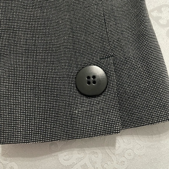 Armani Collezioni , women Wool blend single button Blazer dark gray, white dots - Picture 8 of 8